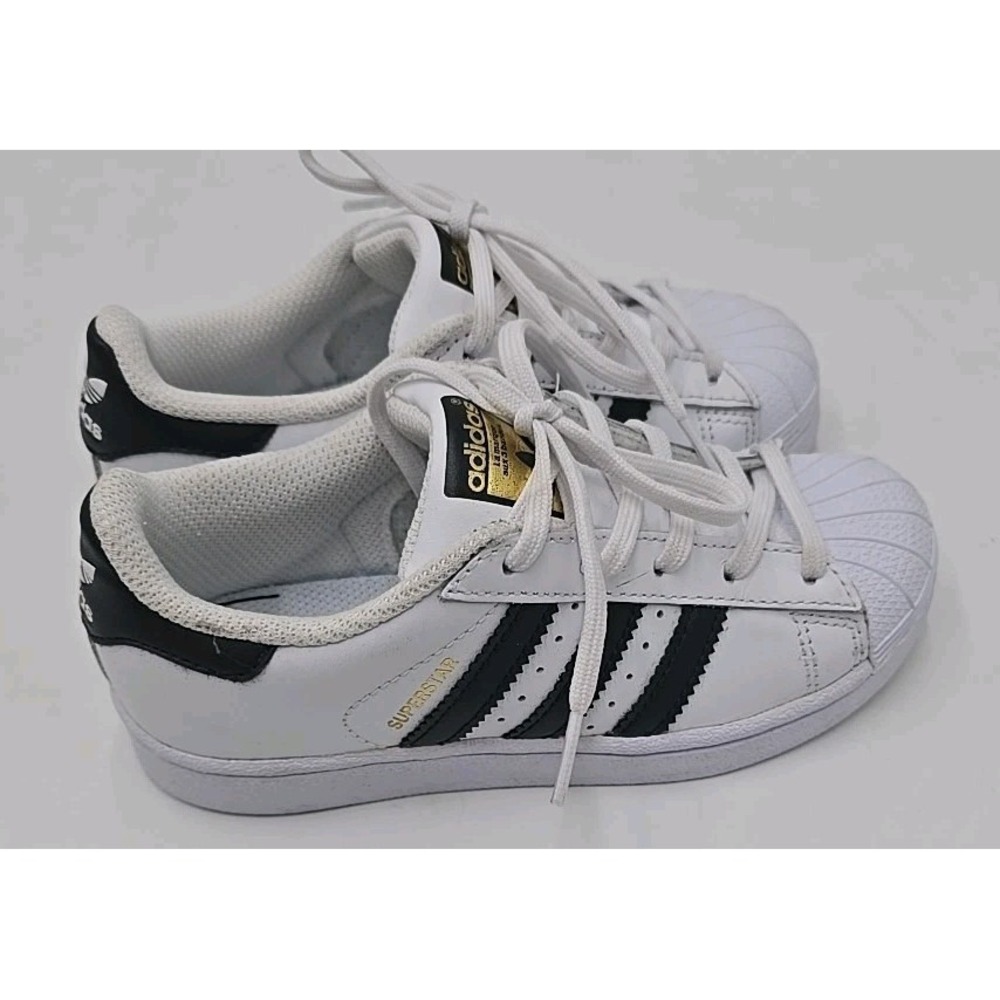 Adidas Kids Superstar C White Black Unisex Sneaker- US Size 12k Athletic